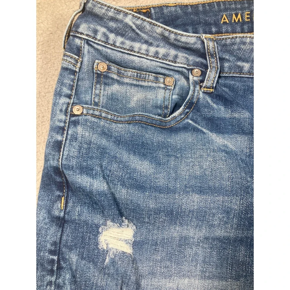 American Eagle‎ Jeans Men's 38x32 (36x31) Blue Distressed American Flex Denim